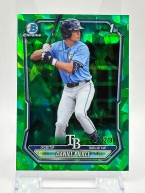 2026 Bowman Sapphire Daniel Pierce 1st Green Sapphire Refractor 32/99 SP Rays
